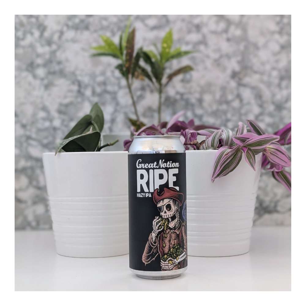 Brewing Ripe Hazy IPA by Great Notion Brewing, beer label