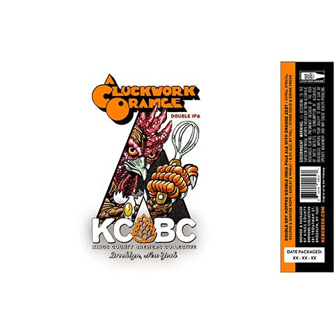 Kings County Brewers Collective A Cluckwork Orange DIPA by Kings County Brewers Collective, beer label