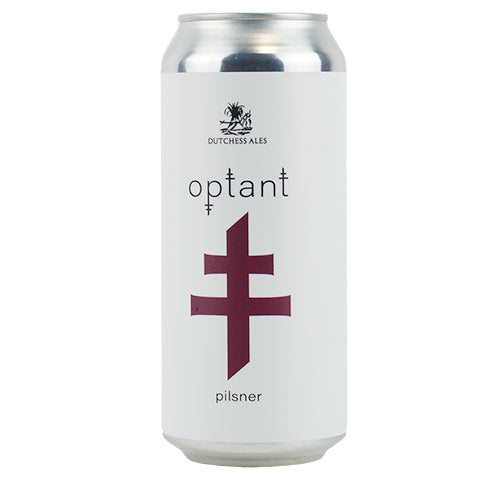 Dutchess Ales Optant Pilsner by Dutchess Ales, beer label