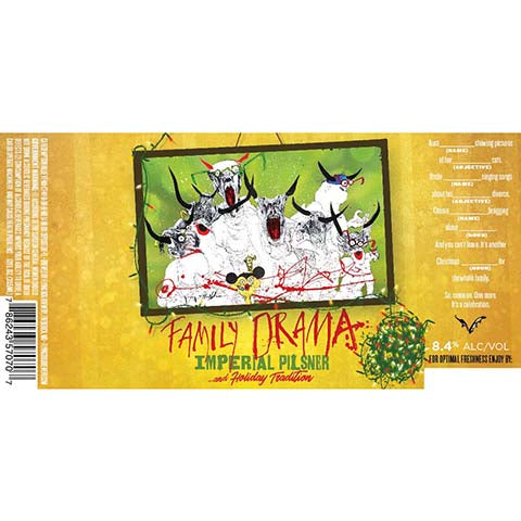 Flying Dog Family Drama Imperial Pilsner by Flying Dog Brewery, beer label