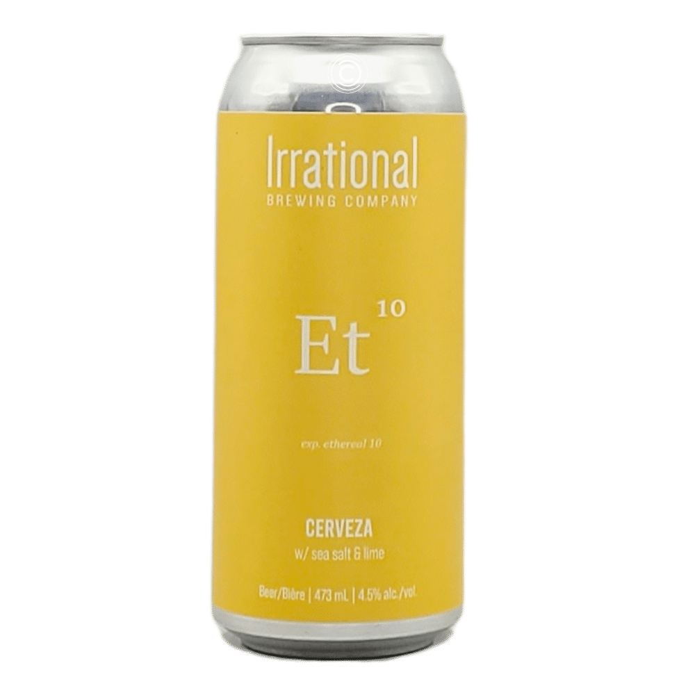 Exp. Ethereal 10 Cerveza w/ Sea Salt & Lime by Irrational Brewing Company, beer label