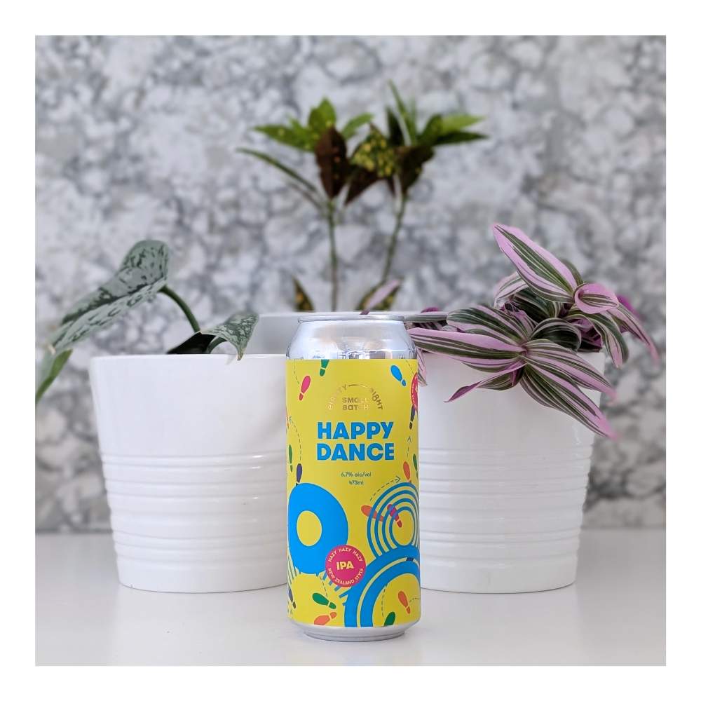 Happy Dance Hazy IPA by Eighty Eight Brewing Co., beer label