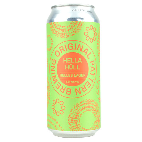 Original Pattern Hella Hull Lager by Original Pattern Brewing Company, beer label