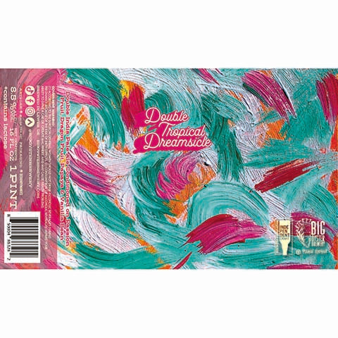 Big Oyster Double Tropical Dreamsicle DIPA by Bone Haus Brewing, beer label