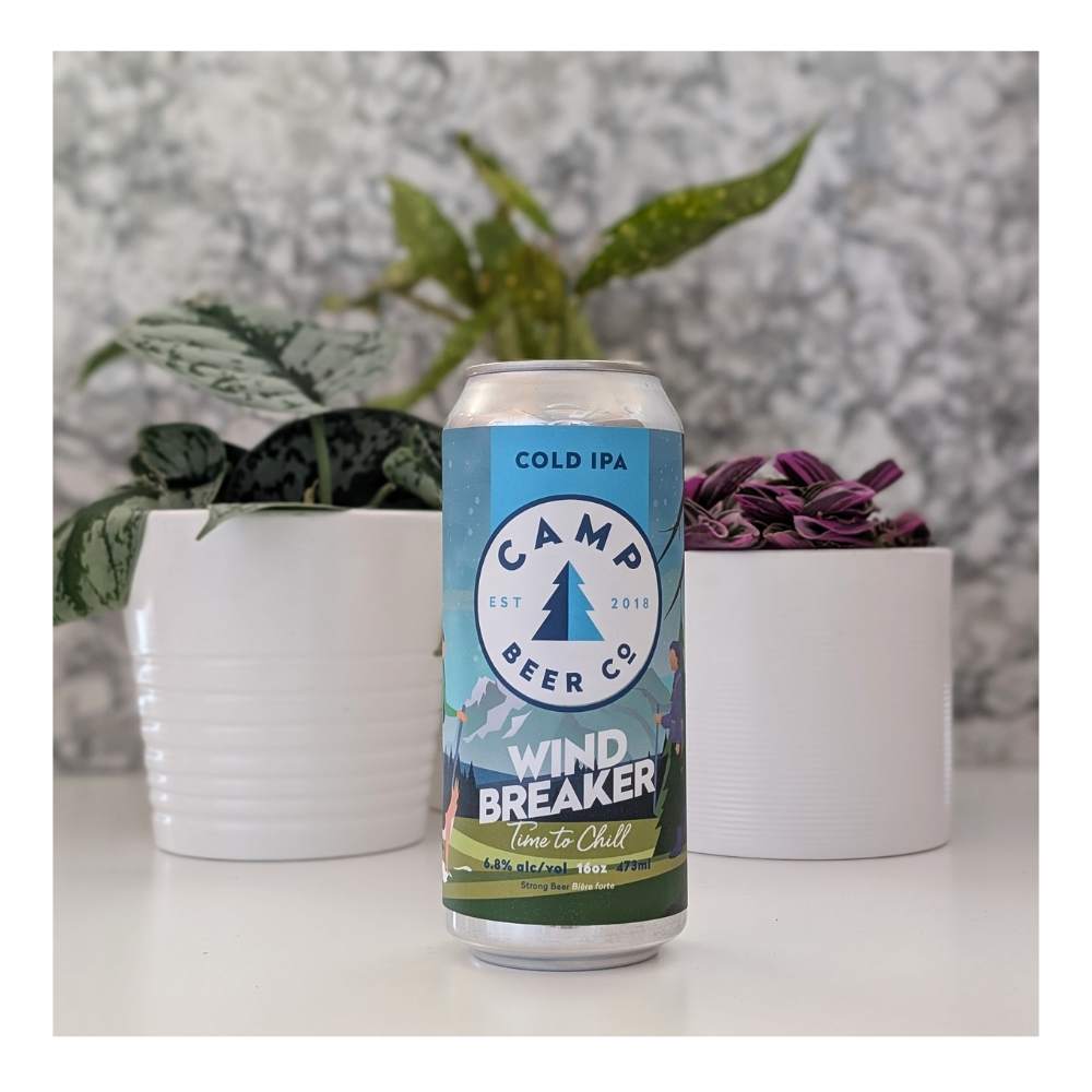Windbreaker Cold IPA by Camp Beer Co., beer label