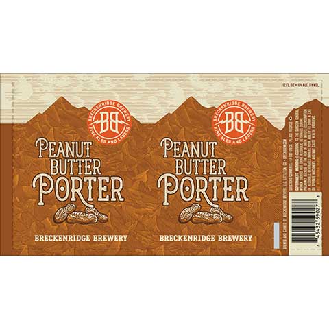 Breckenridge Peanut Butter Porter by Breckenridge Brewery, beer label