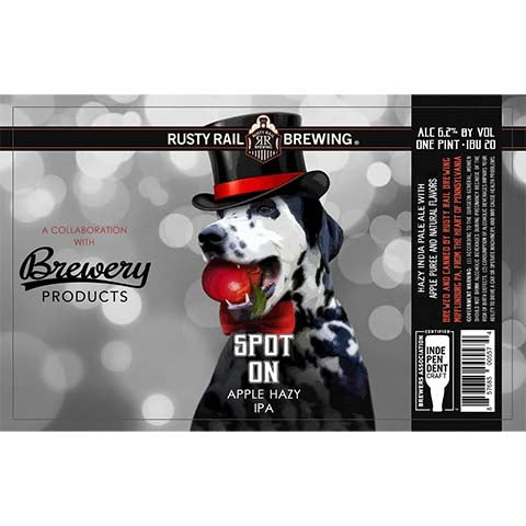 Rusty Rail Spot On Hazy IPA by Rusty Rail Brewing, beer label