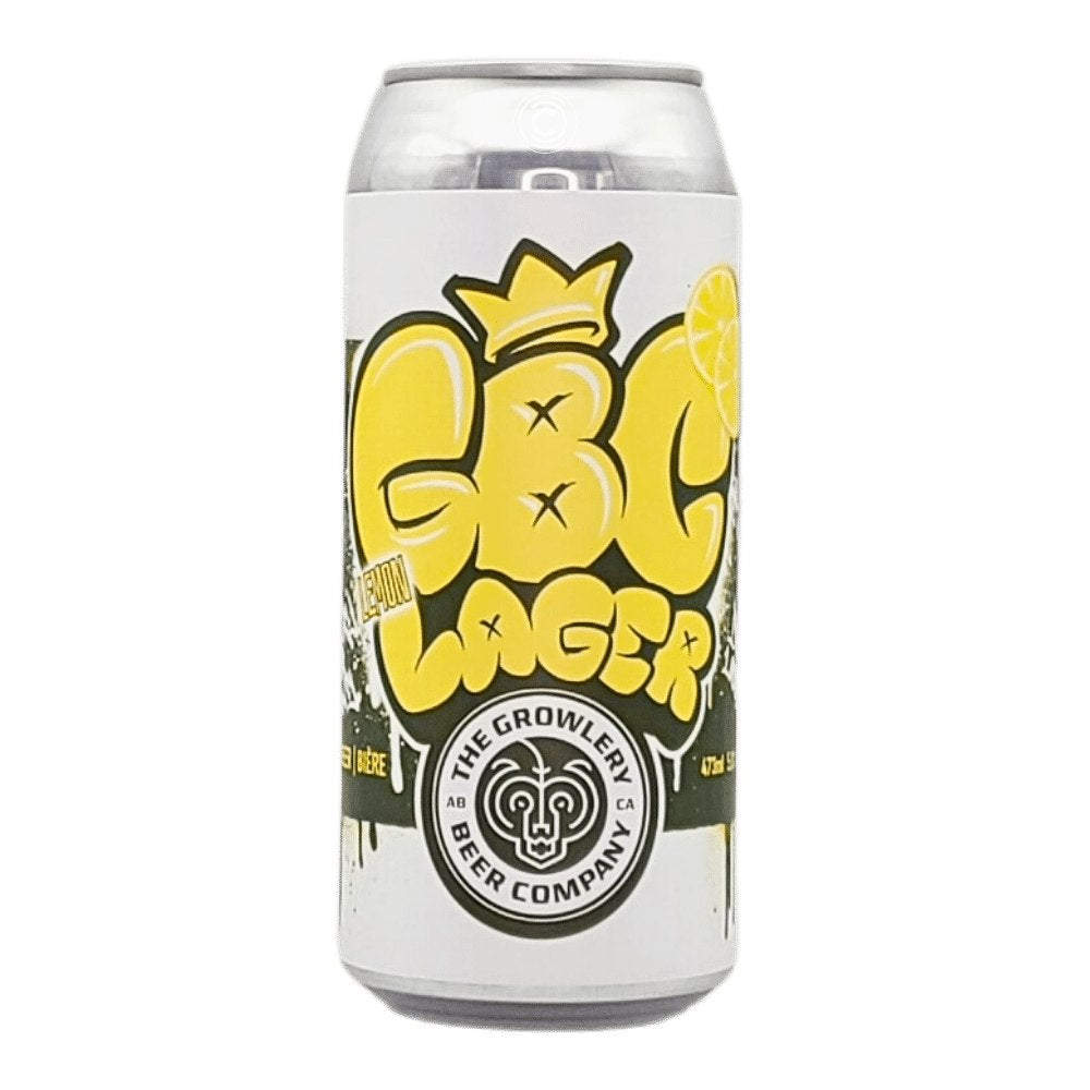 GBC Lemon Lager by The Growlery Beer Co., beer label