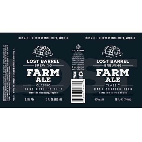 Lost Barrel Farm Ale Classic by Lost Barrel Brewing, beer label