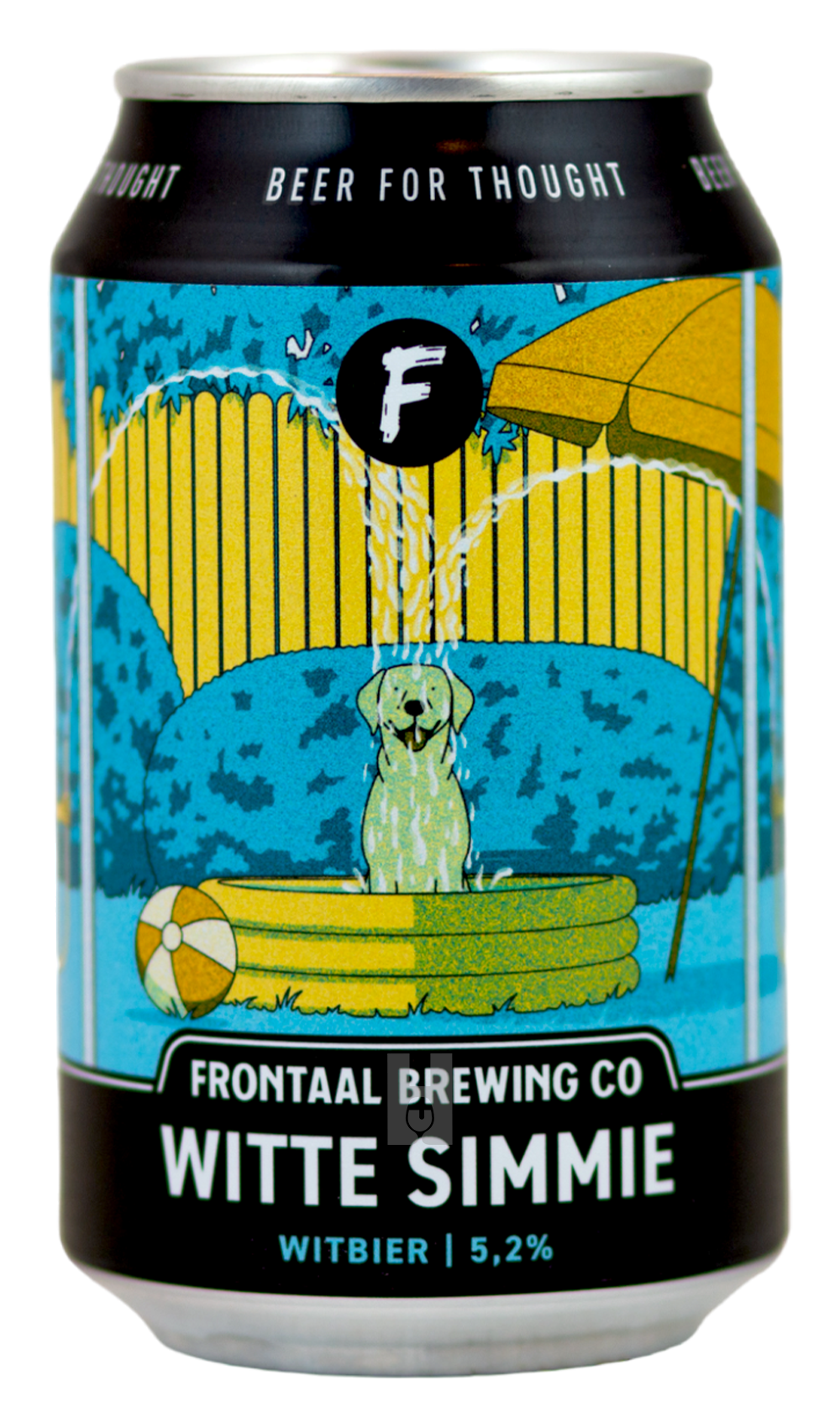 Frontaal Witte Simmie by Frontaal Brewing Co., beer label