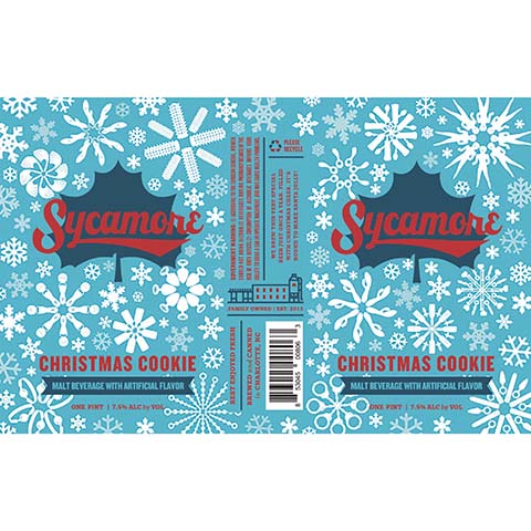 Sycamore Christmas Cookie by Sycamore Brewing, beer label