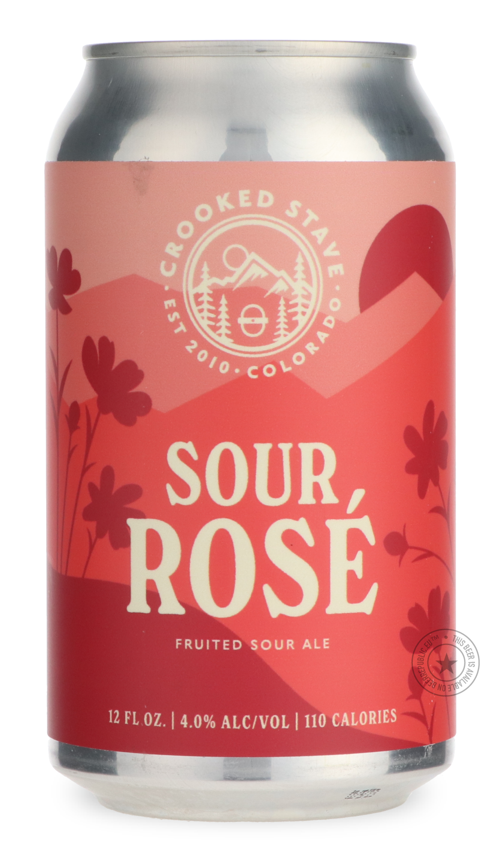 Sour Rosé by Crooked Stave Brewing Co., beer label
