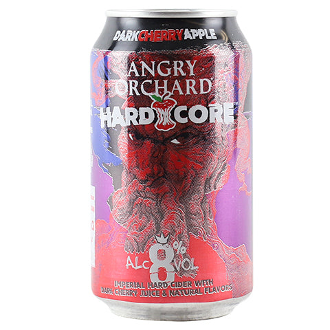 Angry Orchard Hard Core Dark Cherry Apple Cider by Angry Orchard Hard Cider, beer label