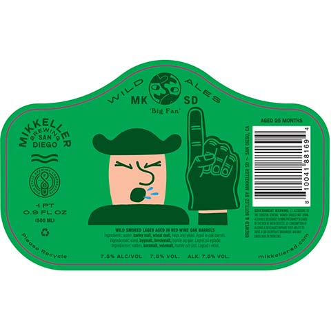 Mikkeller Big Fan Lager by Mikkeller, beer label