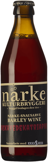 Närke Snausarve Barley Wine Paraskavedekatriaphobia by Närke Kulturbryggeri, beer label