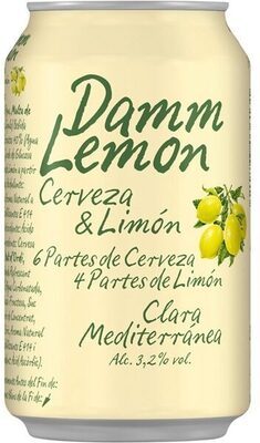 Damm Lemon by Damm, beer label