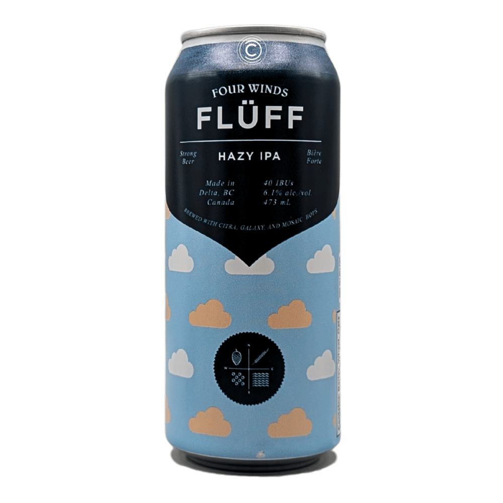 Co. Fluff Hazy IPA by Four Winds Brewing, beer label