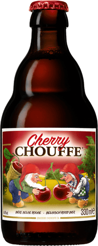 Cherry Chouffe by Duvel Moortgat, beer label
