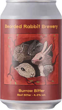 Bitter by Bearded Rabbit Brewery, beer label