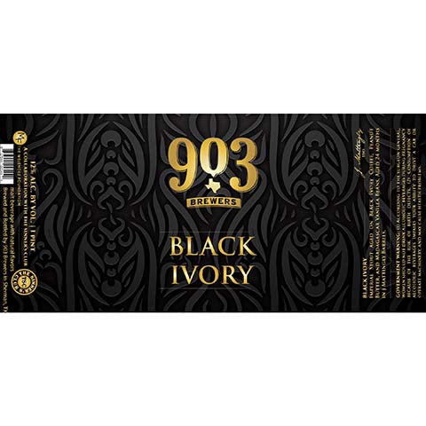 903 Brewers Black Ivory Imperial Stout by 903 Brewers, beer label