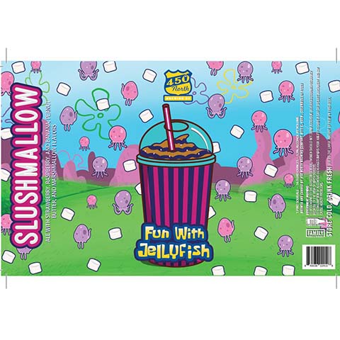 450 North Slushmallow Fun With Jellyfish Sour Ale by 450 North Brewing Company, beer label