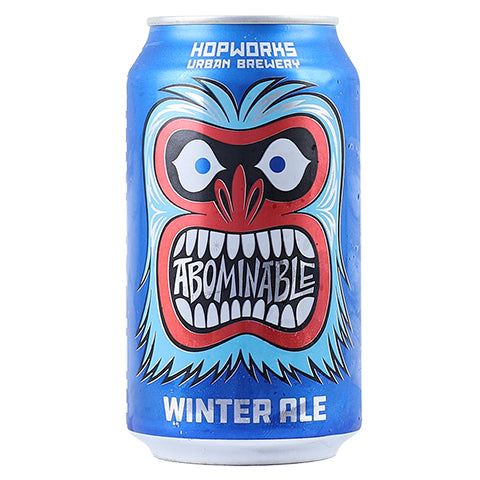 Abominable Winter Ale by Hopworks Urban Brewery, beer label