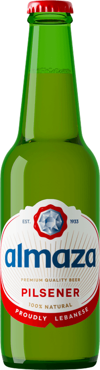 Brasserie Almaza Pilsener by Brasserie Almaza S.A.L, beer label
