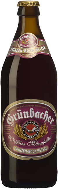 Prinzen-Bock Weisse by Schloßbrauerei Grünbach bei Erding, beer label