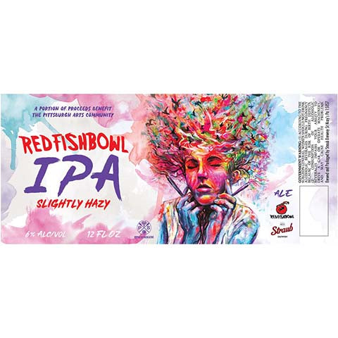 Straub Redfishbowl IPA by Southern Prohibition Brewing, beer label