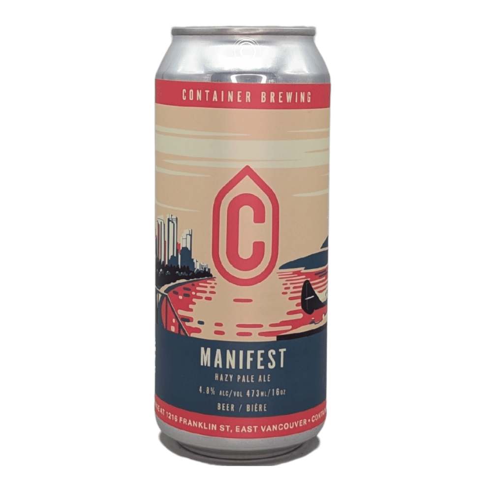Manifest Hazy Pale Ale by Container Brewing Ltd., beer label