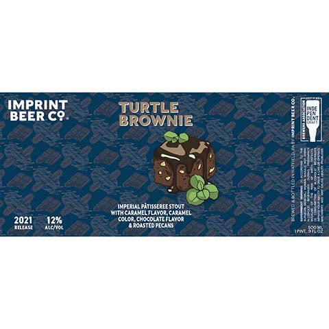 Imprint Turtle Brownie Imperial Patisseree Stout by Imprint Beer Company, beer label
