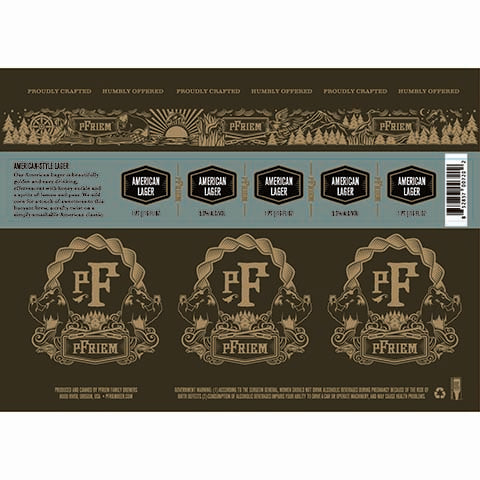 pFriem Jamaican Lager by PFriem Family Brewers, beer label