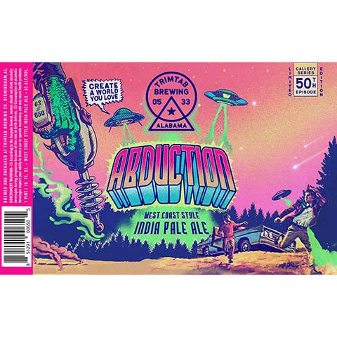 Trimtab Abduction West Coast IPA by Trim Tab Brewing, beer label