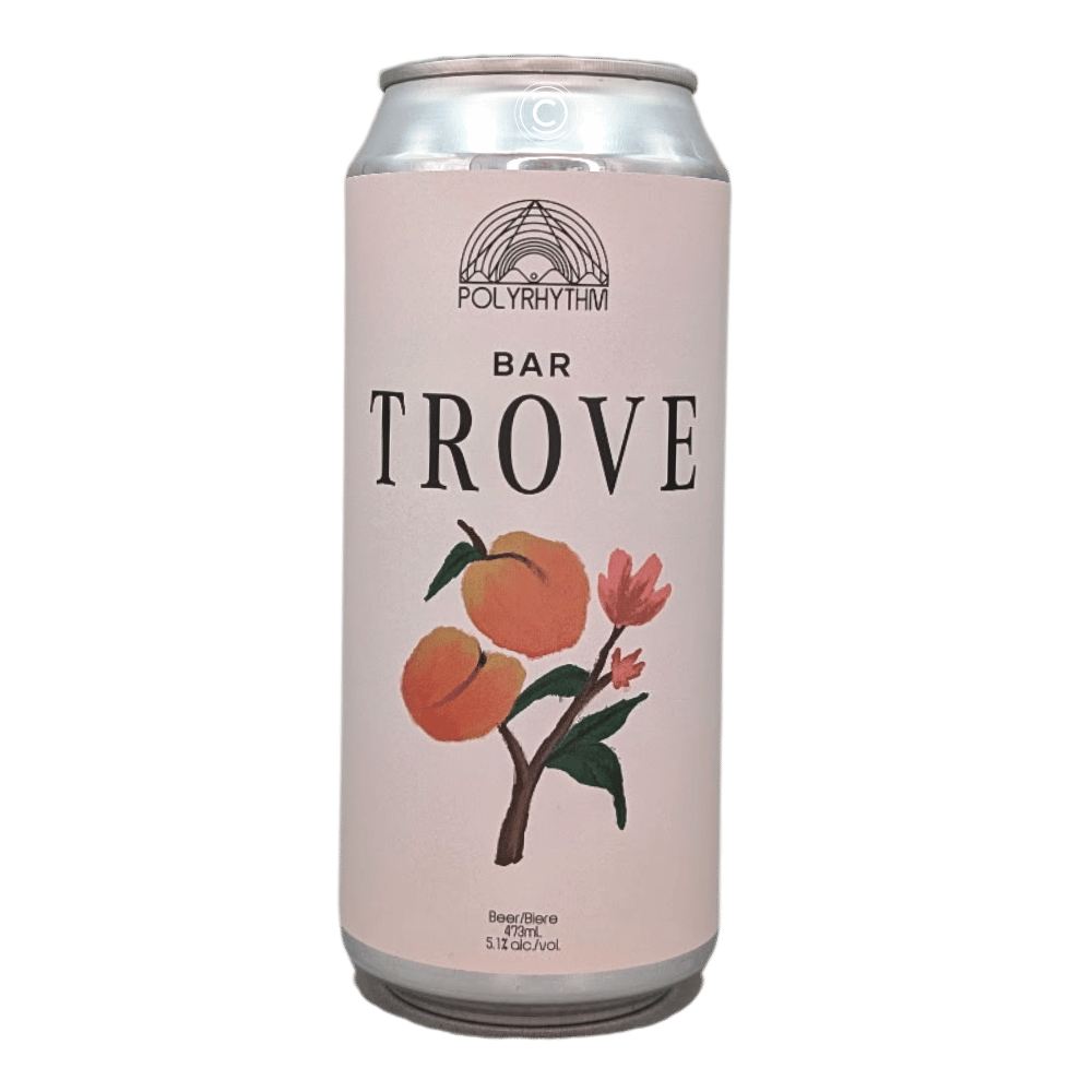 Bar Trove Peach Sour by Polyrhythm Brewing, beer label