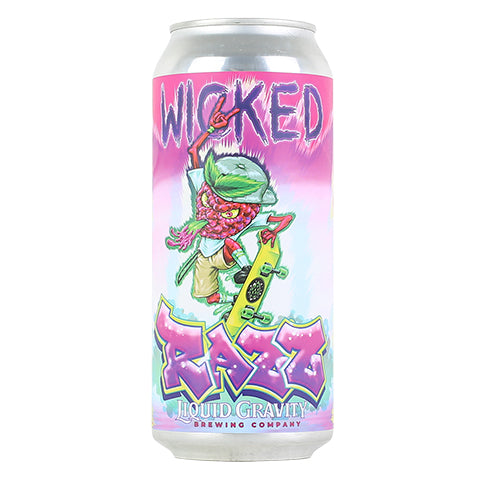 Liquid Gravity Wicked Razz Sour by Liquid Gravity Brewing Company, beer label