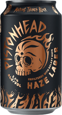 Pistonhead Haze by Brutal Brewing, beer label