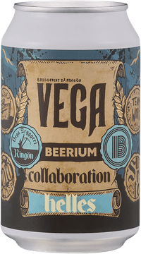 x Beerium Collab by Vega Bryggeri, beer label