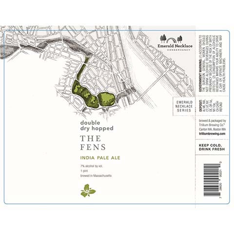 Trillium DDH The Fens IPA by Trillium Brewing, beer label