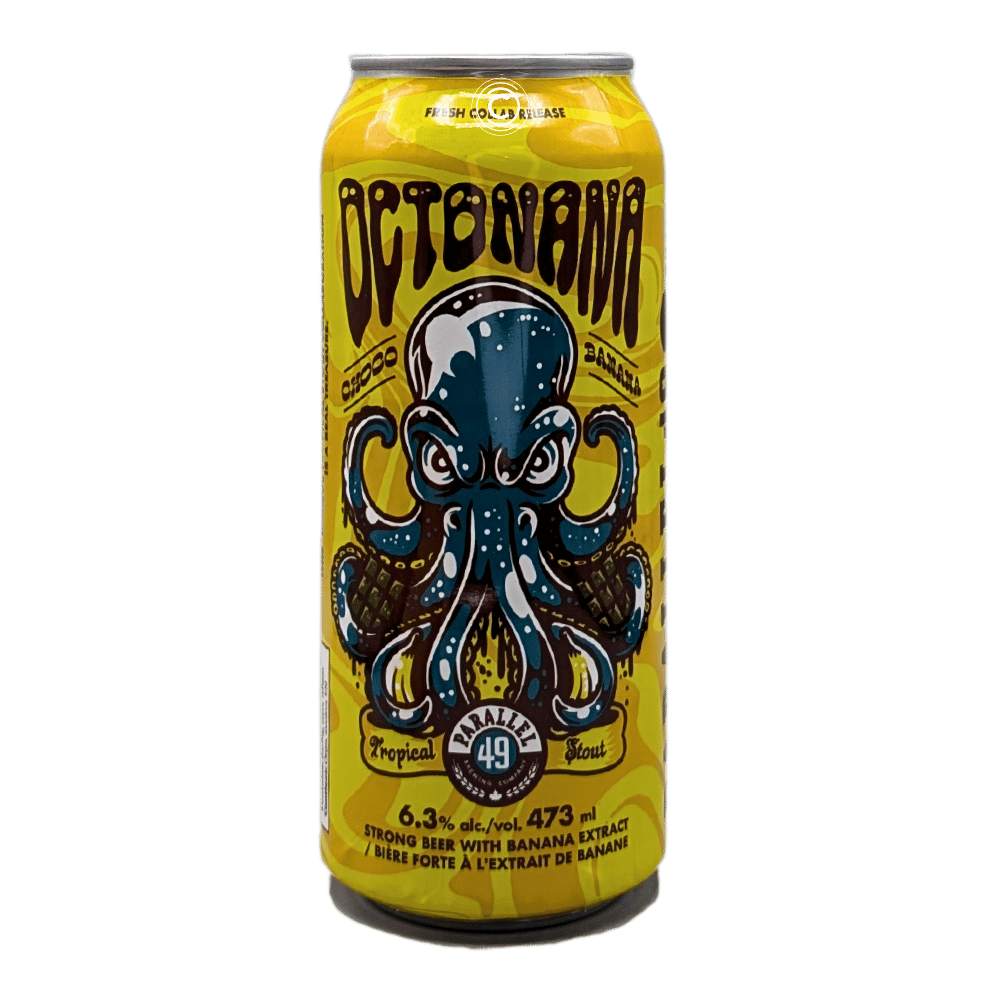 Parallel 49 Brewing x Kilter Brewing Co. Octonana Choco-Banana Tropical Stout by Parelle 49 Brewing x Kilter Brewing Co., beer label