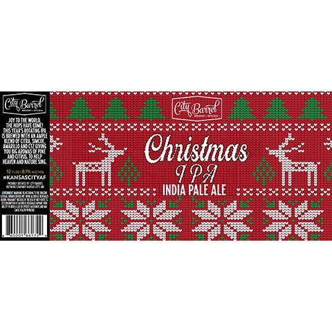 City Barrel Christmas IPA by City Barrel Brewing Company, beer label