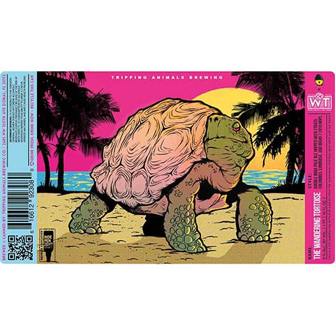 Tripping Animals The Wandering Tortoise DIPA by Tripping Animals Brewing Co., beer label