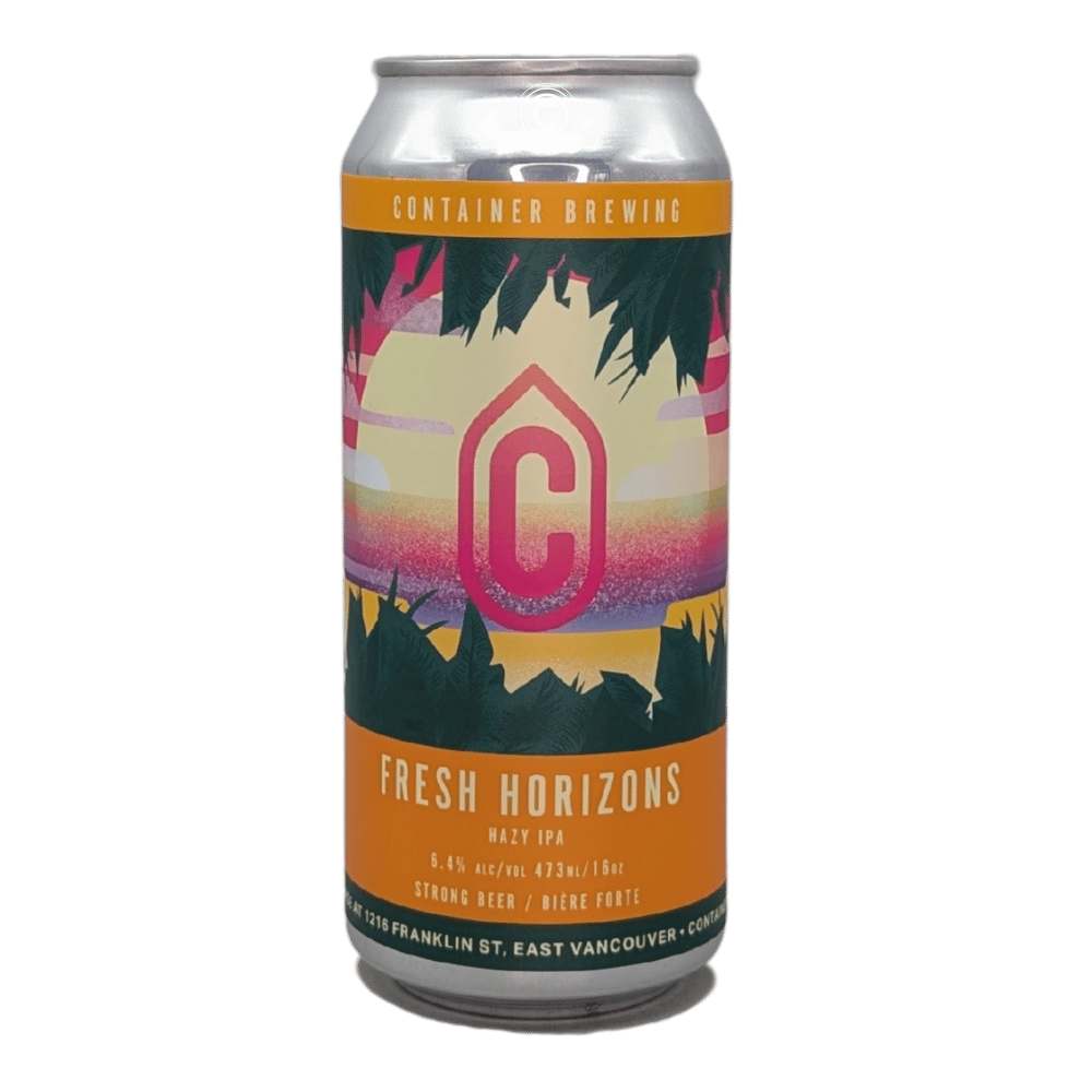 Fresh Horizons Hazy IPA by Container Brewing Ltd., beer label