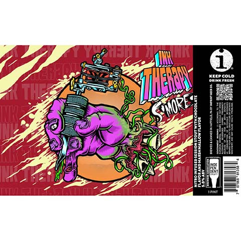 Imprint Beer Ink Therapy S'mores Session Stout by Imprint Beer Company, beer label