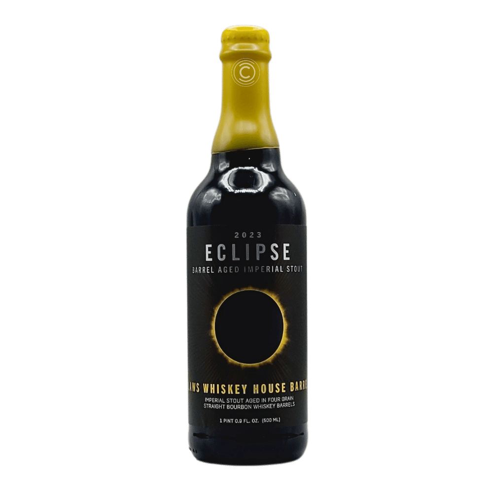Eclipse: 2023 Laws Whiskey House Barrel by FiftyFifty Brewing Co, beer label
