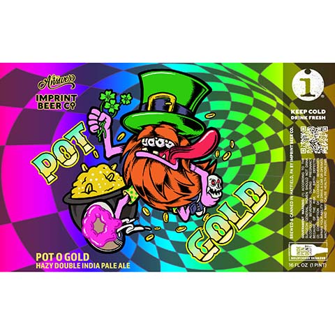 Imprint Pot o Gold Hazy DIPA by Imprint Beer Company, beer label