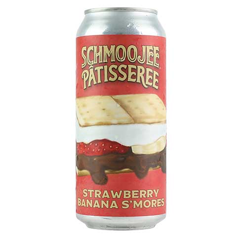Imprint Schmoojee Patisseree Strawberry Banana S'mores Sour Ale by Imprint Beer Company, beer label