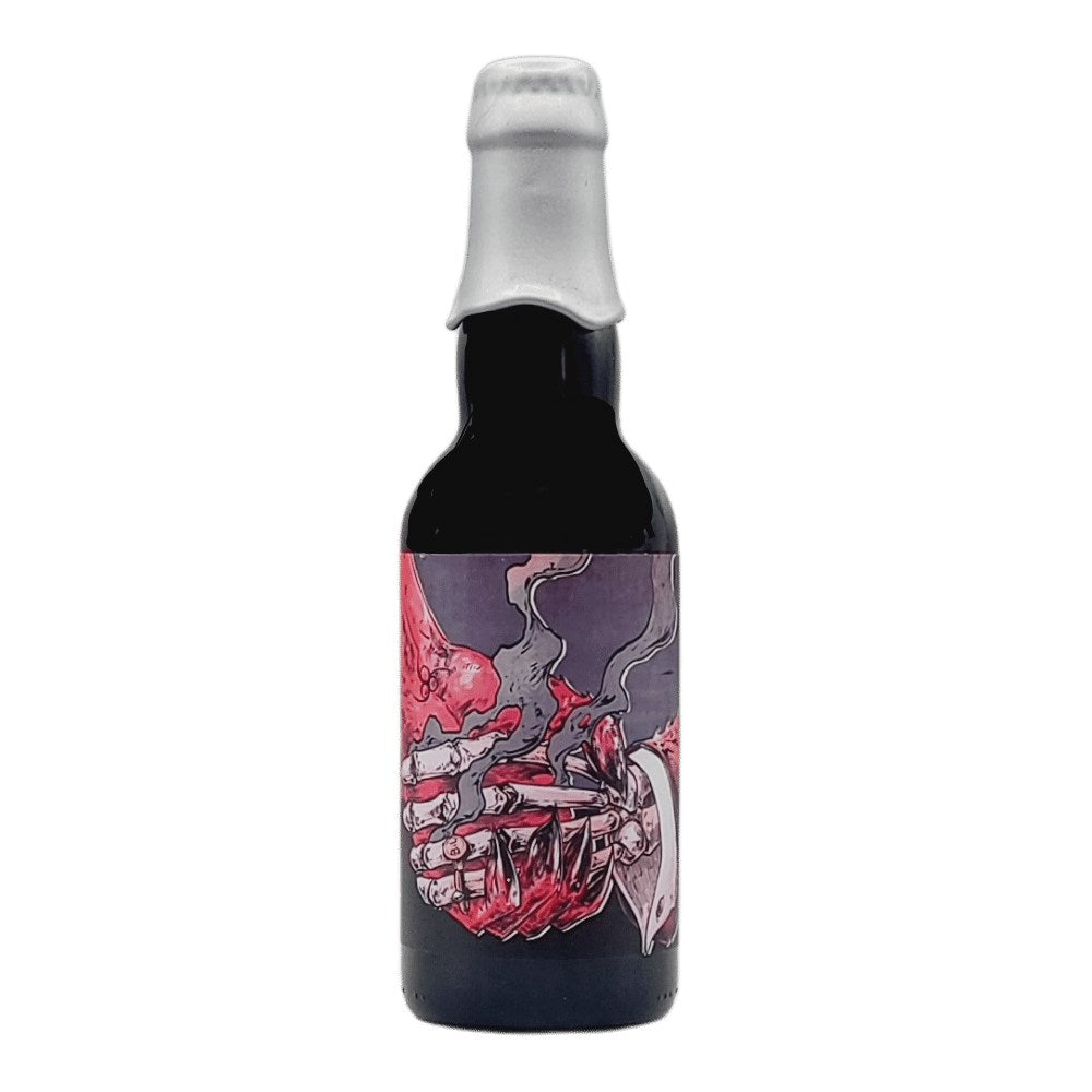 A Deal with the Devil Double Oaked Barley Wine by Anchorage Brewing, beer label