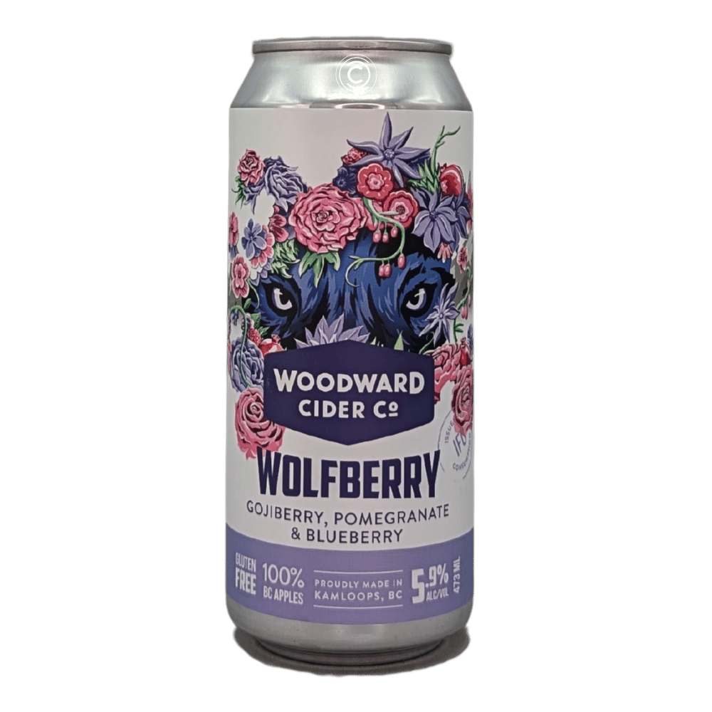 Innovator Series: Wolfberry Blend Cider by Woodward Cider Co., beer label