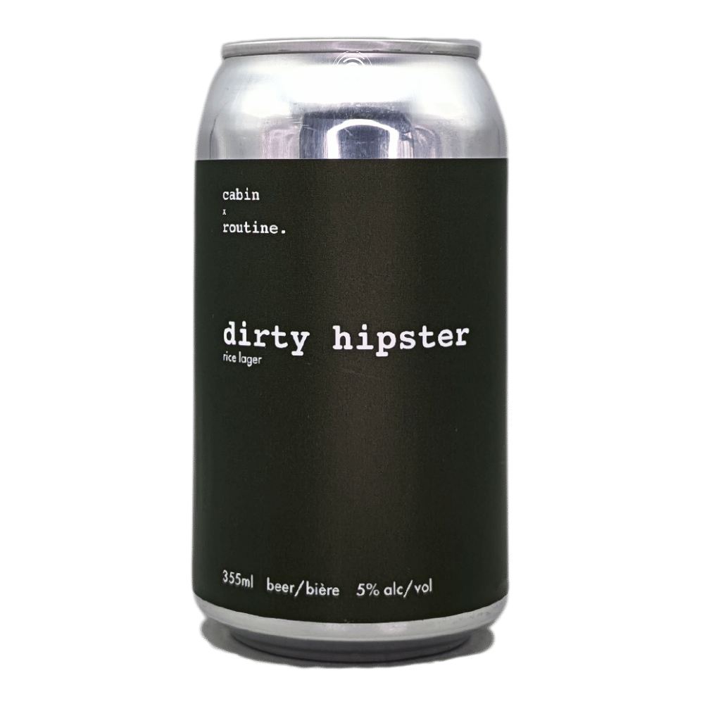 Company Dirty Hipster Lager by Cabin Brewing Company, beer label