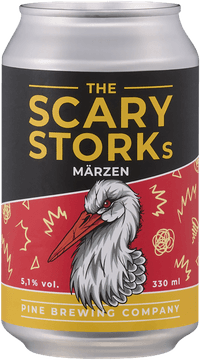 The Scary Stork´s Märzen by Pine Brewing Company, beer label